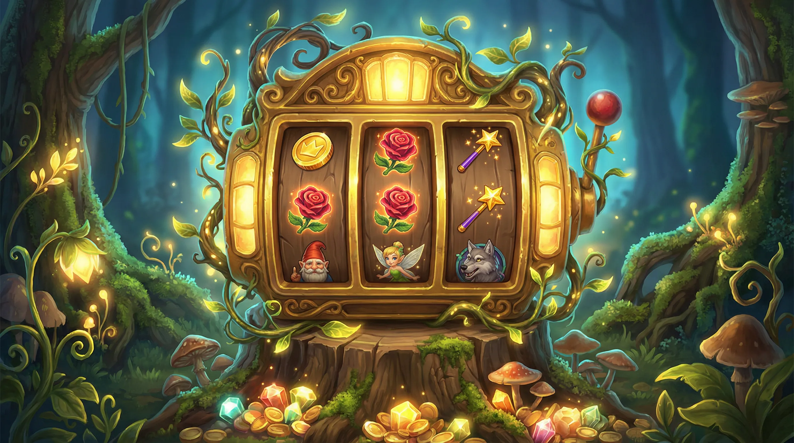 Caça-níqueis mágico com símbolos encantados no Verabet